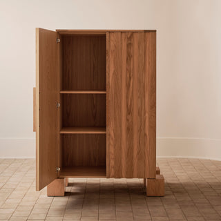 Fort Cabinet Tall - Oak in stock