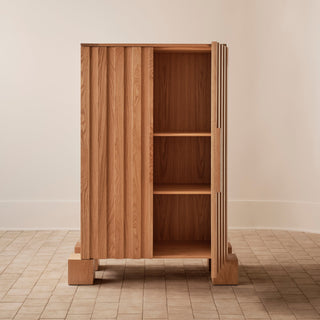 Fort Cabinet Tall - Oak in stock
