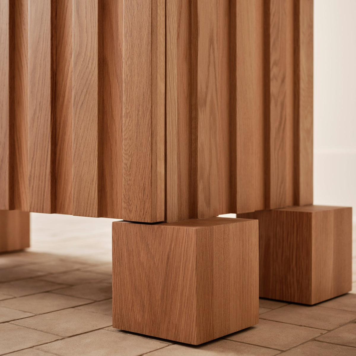 Fort Cabinet Tall - Oak in stock