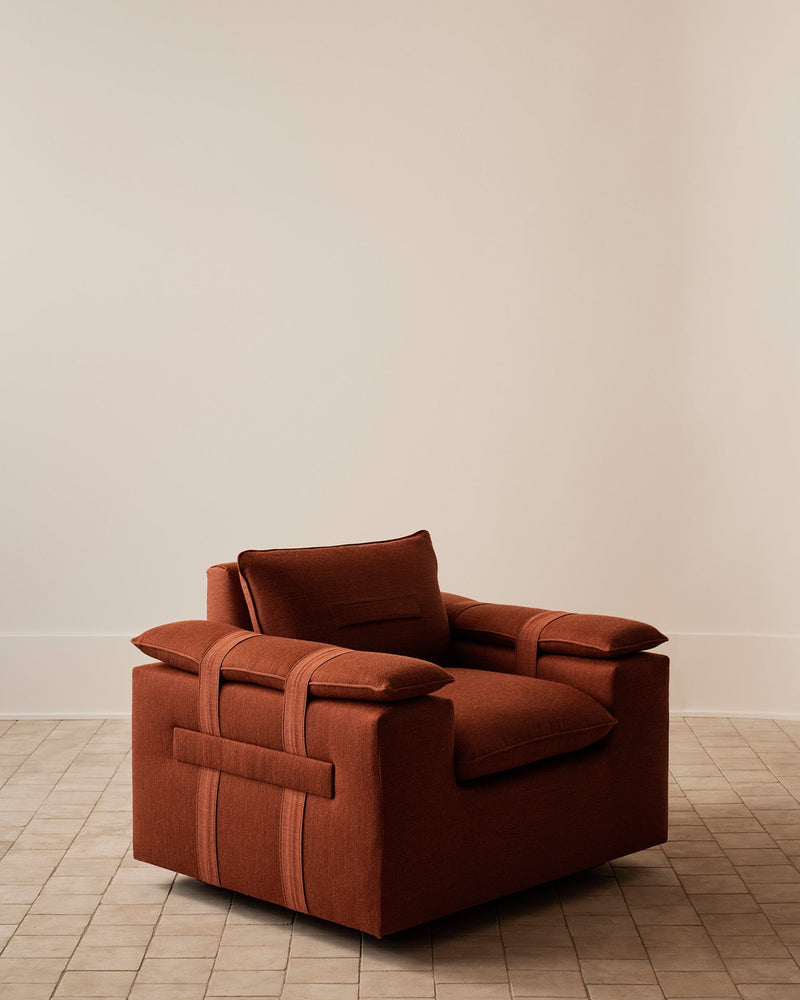 Bivvy Lounge Chair - Rust in stock