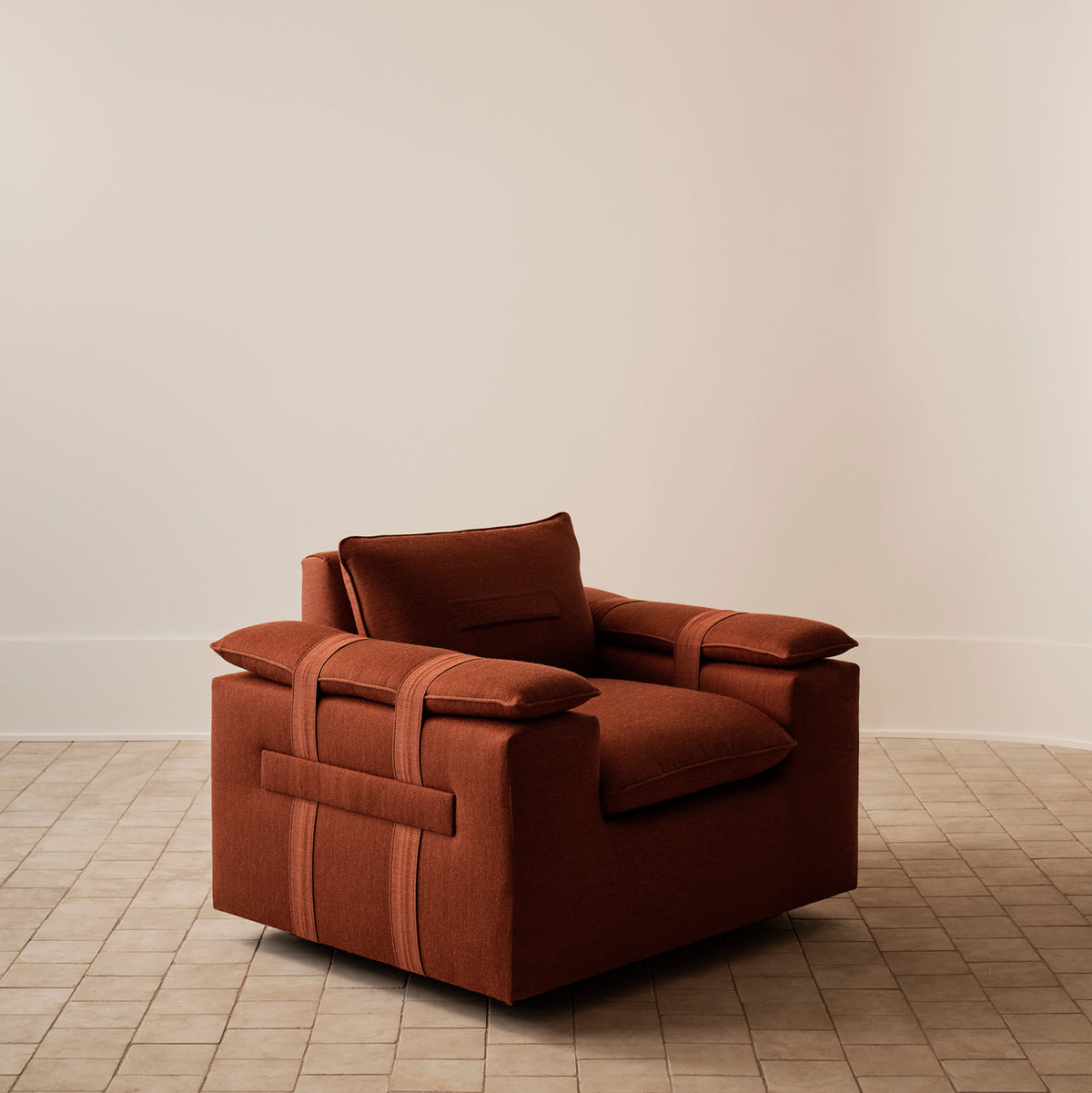 Bivvy Lounge Chair - Rust in stock